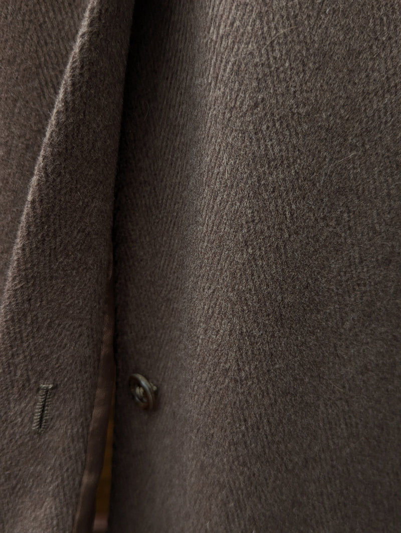 Vintage Chester Barrie Coat 42R Camel Herringbone Wool