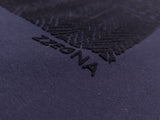 Zegna Tee Shirt M Navy Blue Textured Fabric Graphic Cotton