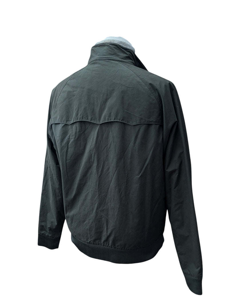 British Millerain Harrington Jacket L Olive Cotton Blend