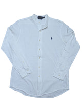 Ralph Lauren Long Sleeve Shirt M White Cotton Pique