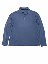 Zanone Long Sleeve Polo Shirt M/50 Pale Blue Cotton