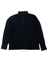 Zanone Long Sleeve Polo Shirt M/50 Navy Blue Cotton
