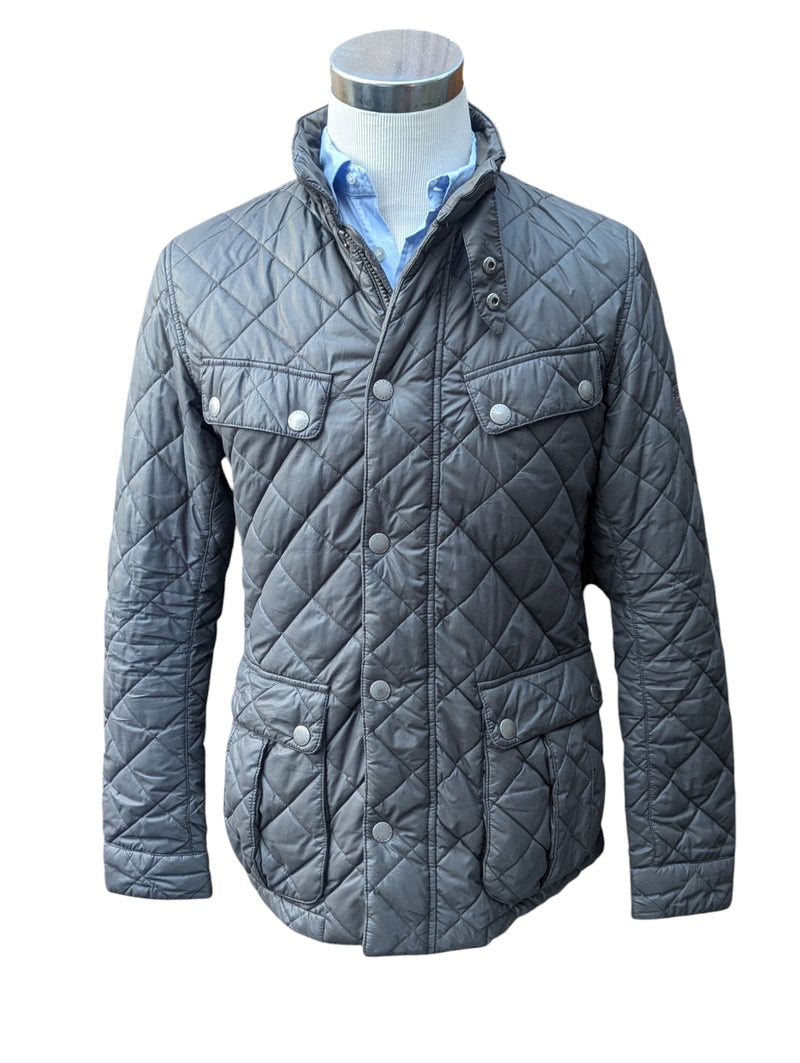 Barbour McQueen Jacket M Grey Polyester Special Edition