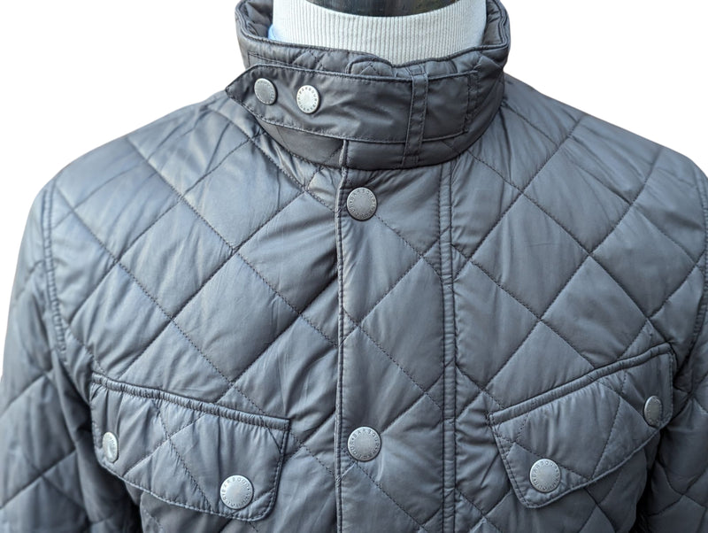 Barbour McQueen Jacket M Grey Polyester Special Edition