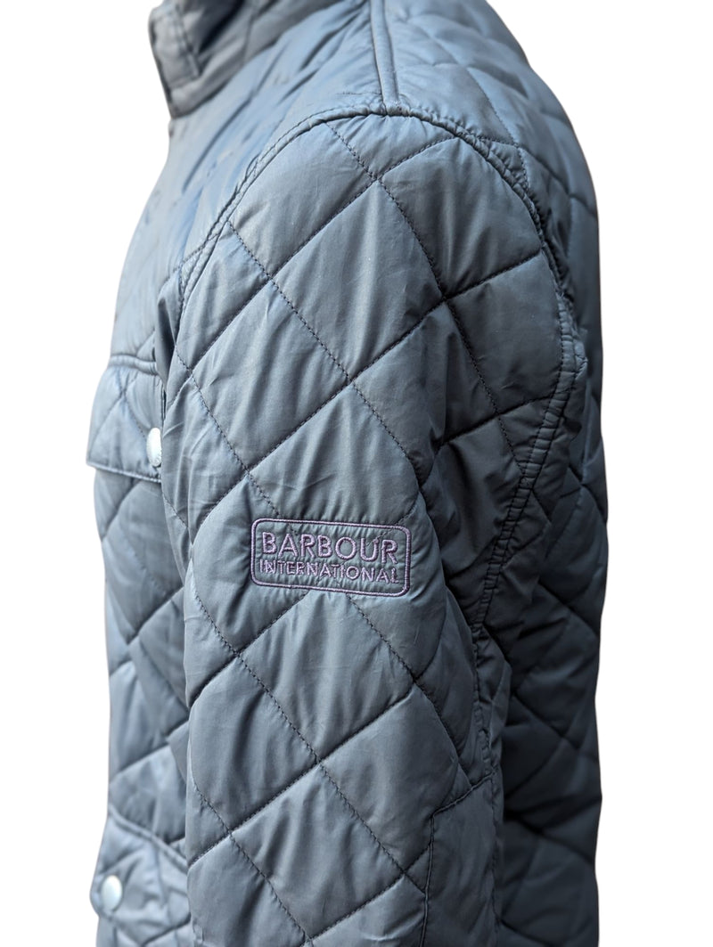 Barbour McQueen Jacket M Grey Polyester Special Edition