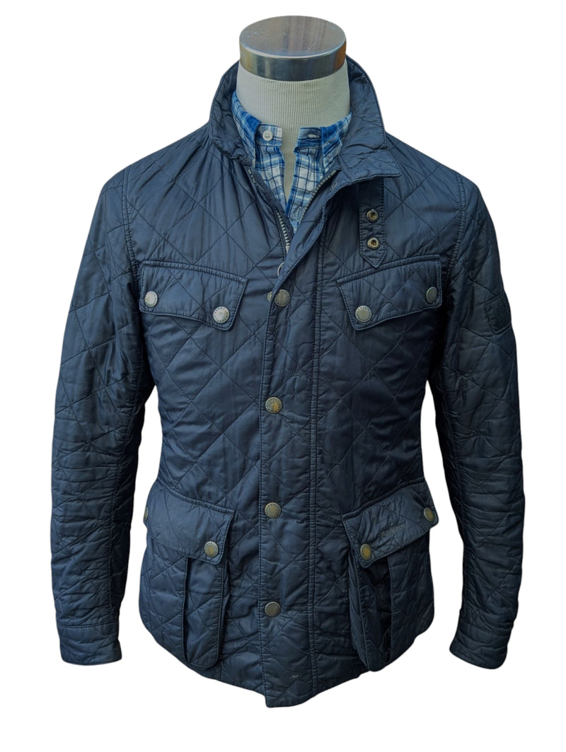 Barbour Jacket S Midnight Ariel Padded Quilt Polyester