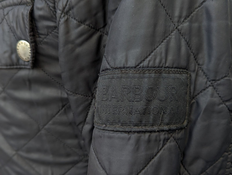 Barbour Jacket S Midnight Ariel Padded Quilt Polyester