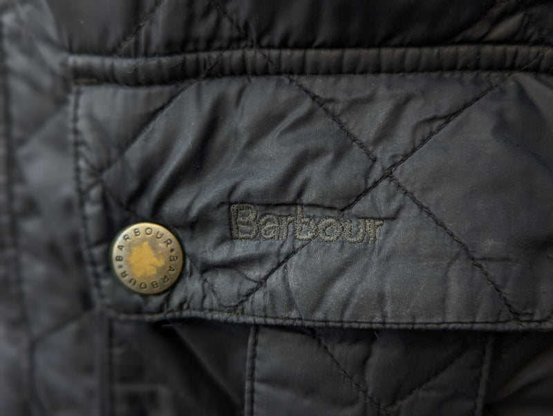 Barbour Jacket S Midnight Ariel Padded Quilt Polyester