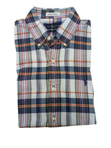 Ralph Lauren Shirt M Slim Multi-colored Plaid Madras Cotton