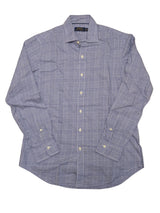 Ralph Lauren Shirt M Blue/White POW Plaid Cotton