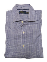 Ralph Lauren Shirt M Blue/White POW Plaid Cotton