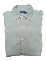 Ralph Lauren Shirt L Beige Herringbone Cotton Flannel