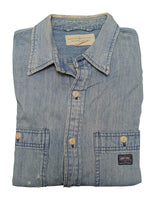 Ralph Lauren Shirt Rugged Blue Denim Cotton