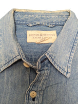 Ralph Lauren Shirt Rugged Blue Denim Cotton