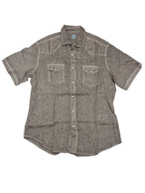 Eleventy Shirt M/40 SS Light Brown Linen