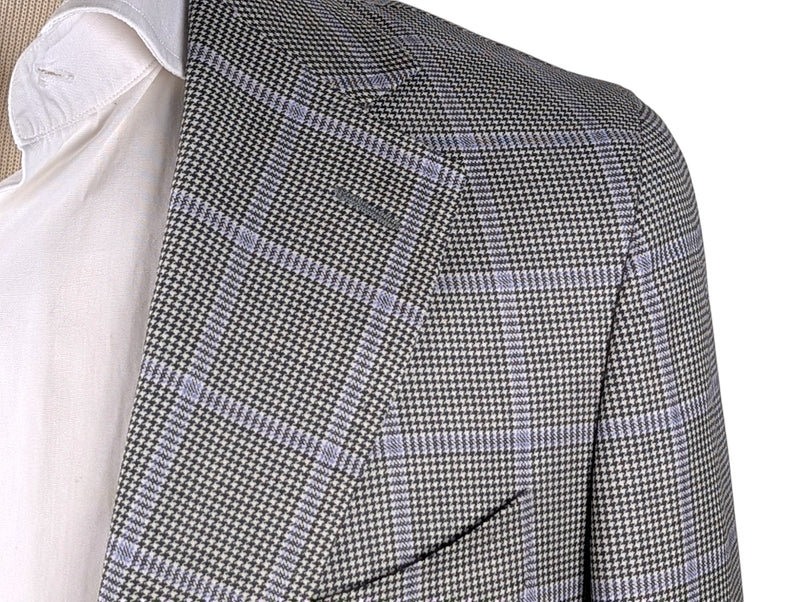 Benjamin Loro Piana Sport Coat Light Check Soft Shoulder Wool