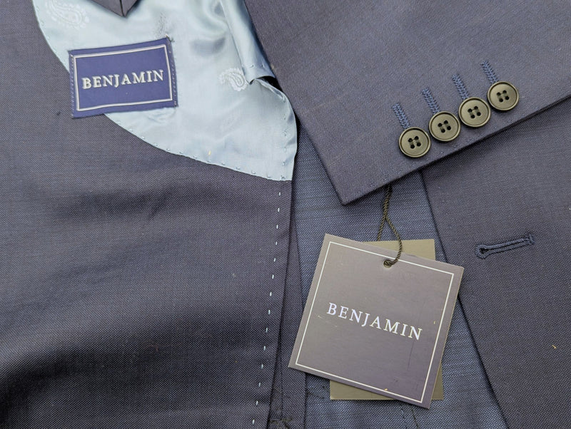 Benjamin 3-in-1 Suit Dark Ink Blue 2-button Wool Traveler