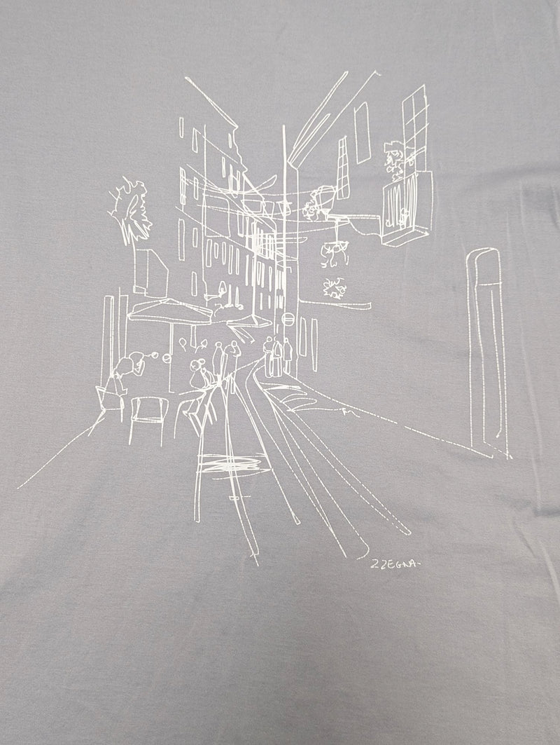 Zegna Tee Shirt XL Cool Grey Neighborhood Graphic Cotton