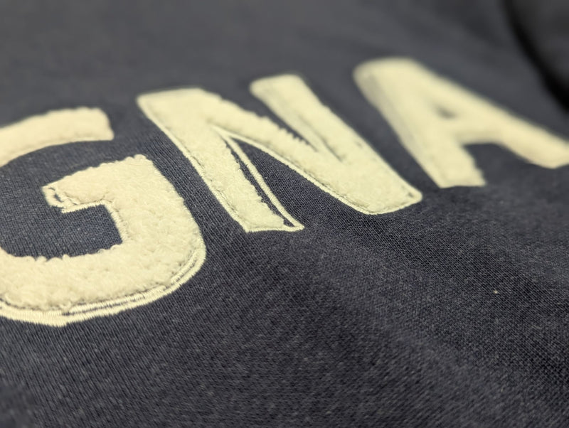Zegna S Soft Navy Blue Logo Patch Sweatshirt
