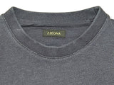 Zegna S Soft Navy Blue Logo Patch Sweatshirt