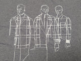 Zegna Tee Shirt XL Mid Grey Posse Graphic Cotton