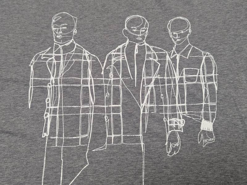 Zegna Tee Shirt XL Mid Grey Posse Graphic Cotton