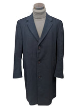 Vintage Aquascutum Coat 46R/48R Dark Navy Blue Wool