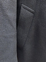 Vintage Aquascutum Coat 46R/48R Dark Navy Blue Wool