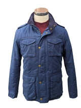 British Millerain Boden Jacket S Royal Blue Padded Cotton