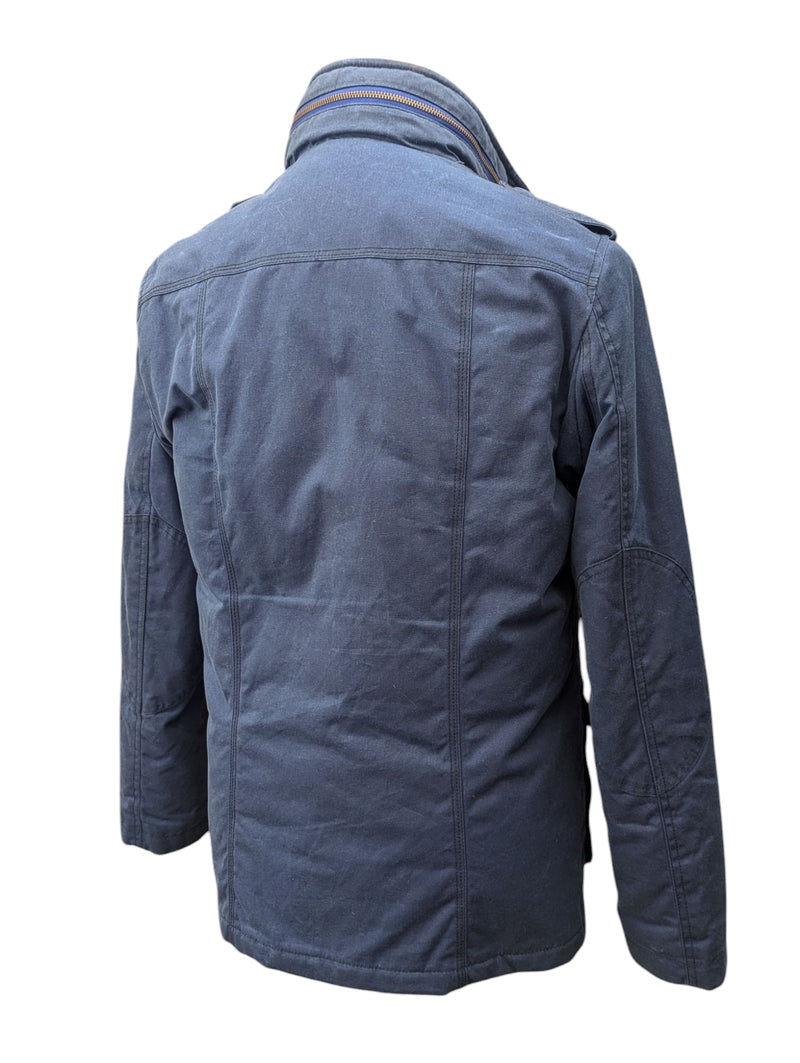 British Millerain Boden Jacket S Royal Blue Padded Cotton