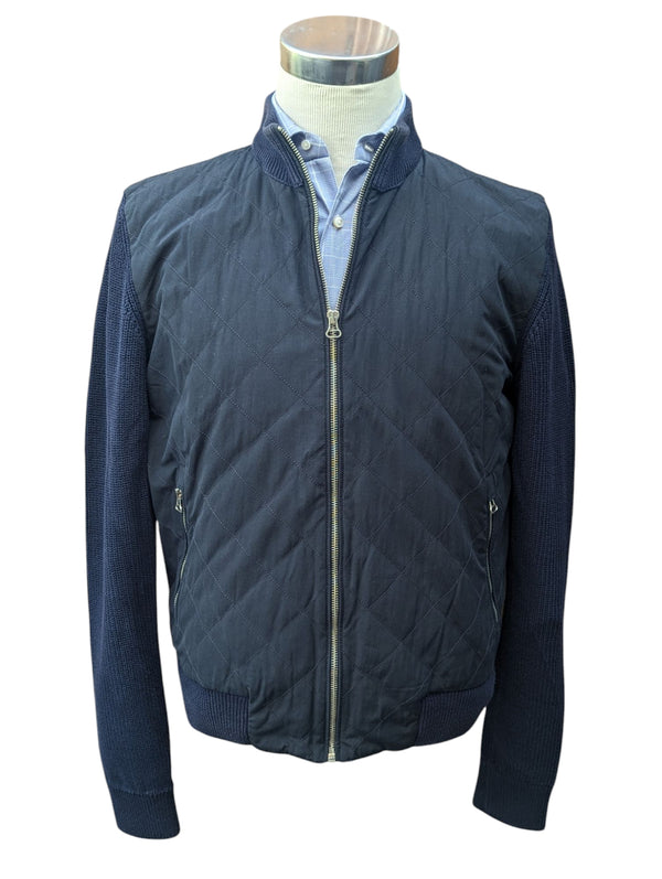 Hackett Full Zip Sweater/Jacket M Navy Blue