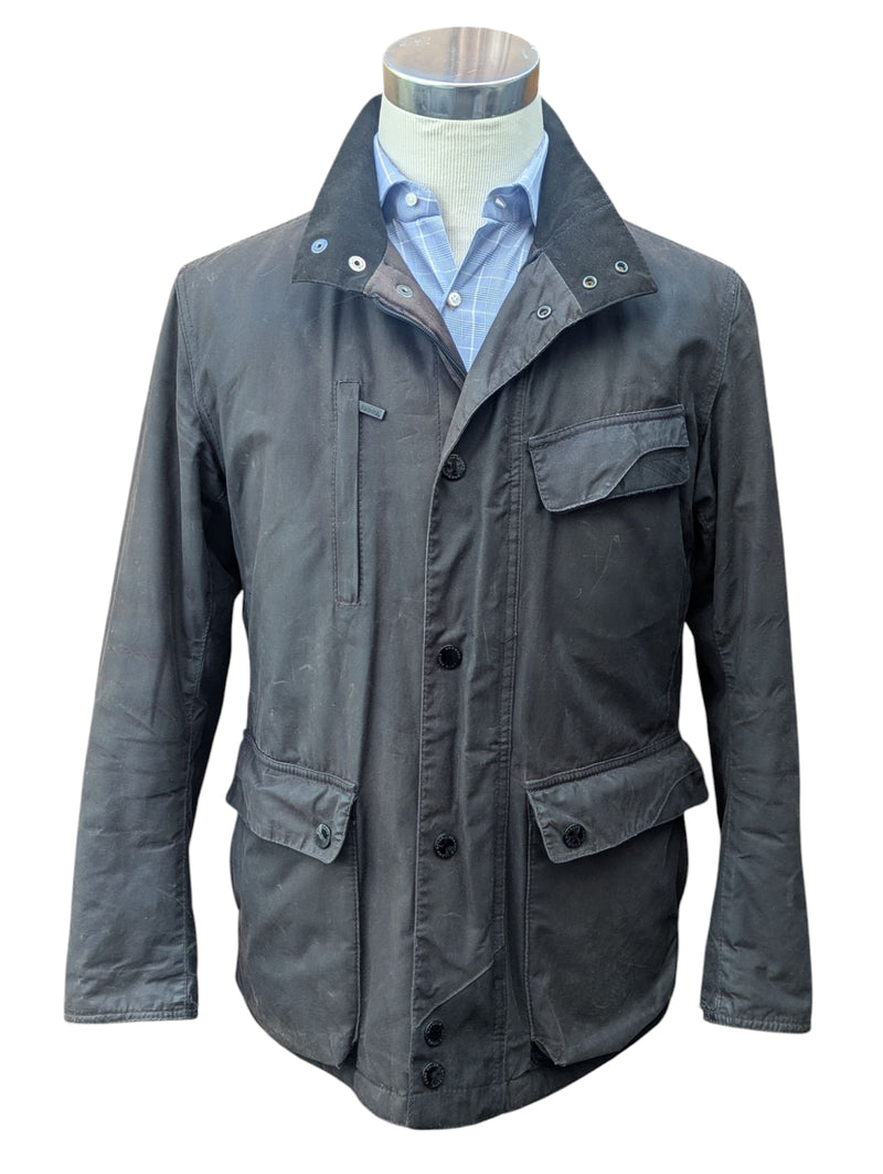 Barbour x Land Rover Ltd Ed. Jacket M Black Waxed Cotton