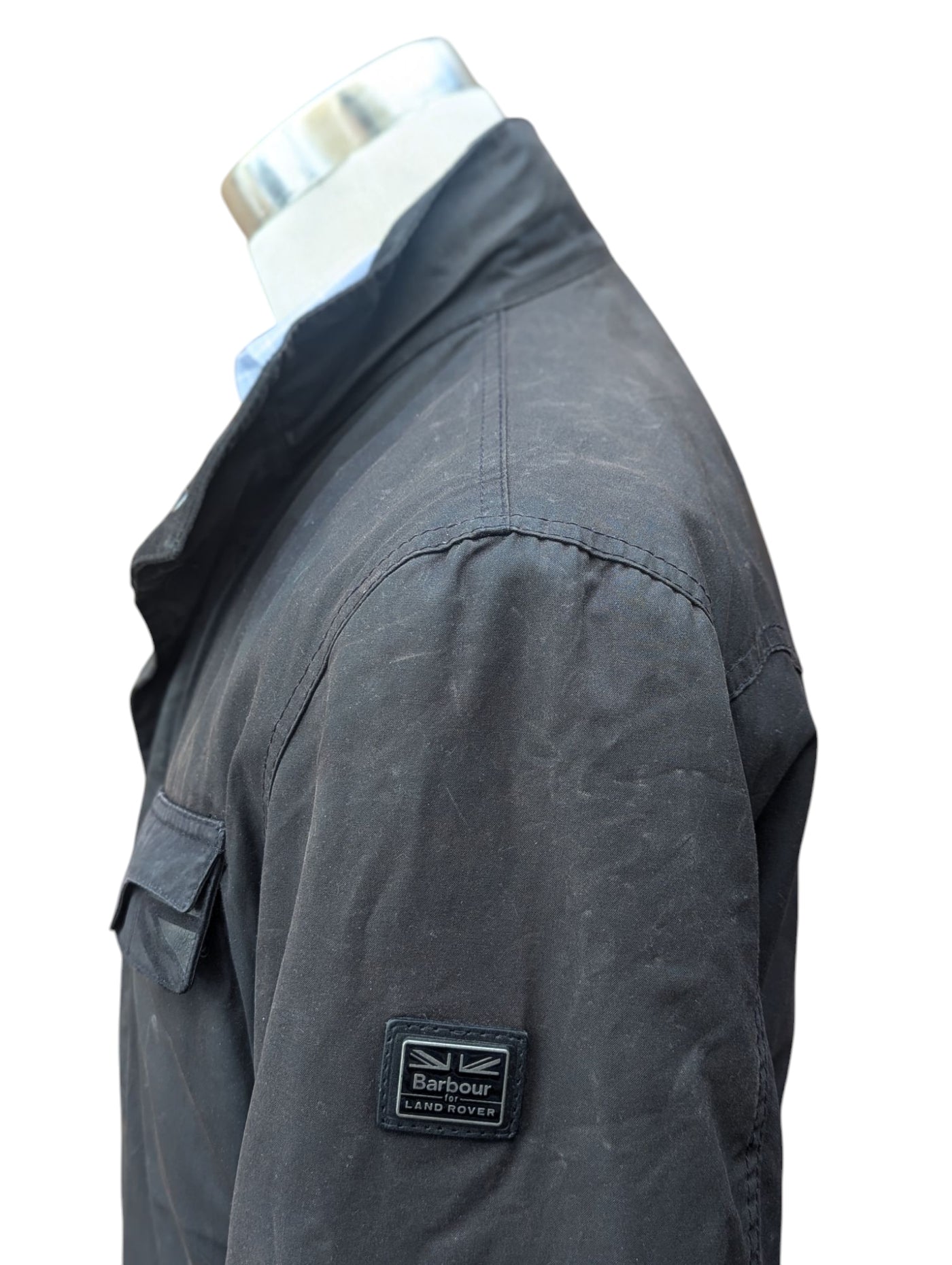 Barbour x Land Rover Ltd Ed. Jacket M Black Waxed Cotton