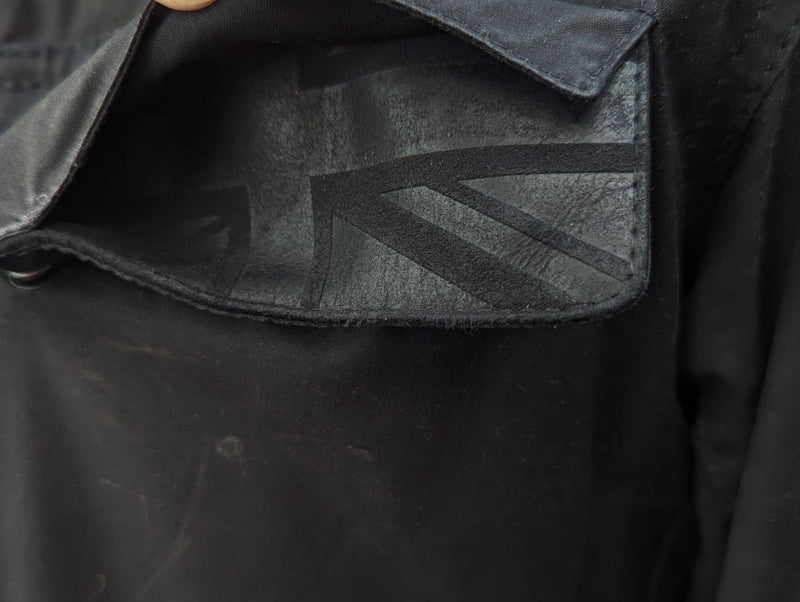 Barbour x Land Rover Ltd Ed. Jacket M Black Waxed Cotton