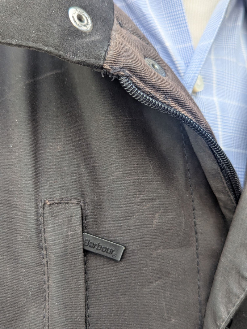 Barbour x Land Rover Ltd Ed. Jacket M Black Waxed Cotton