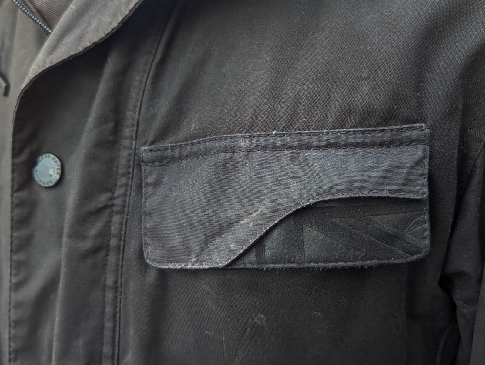 Barbour x Land Rover Ltd Ed. Jacket M Black Waxed Cotton