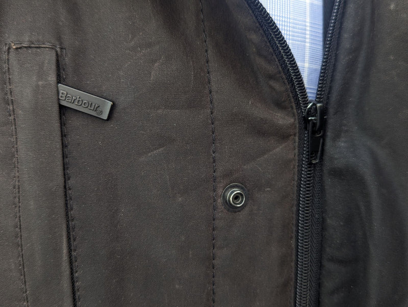 Barbour x Land Rover Ltd Ed. Jacket M Black Waxed Cotton