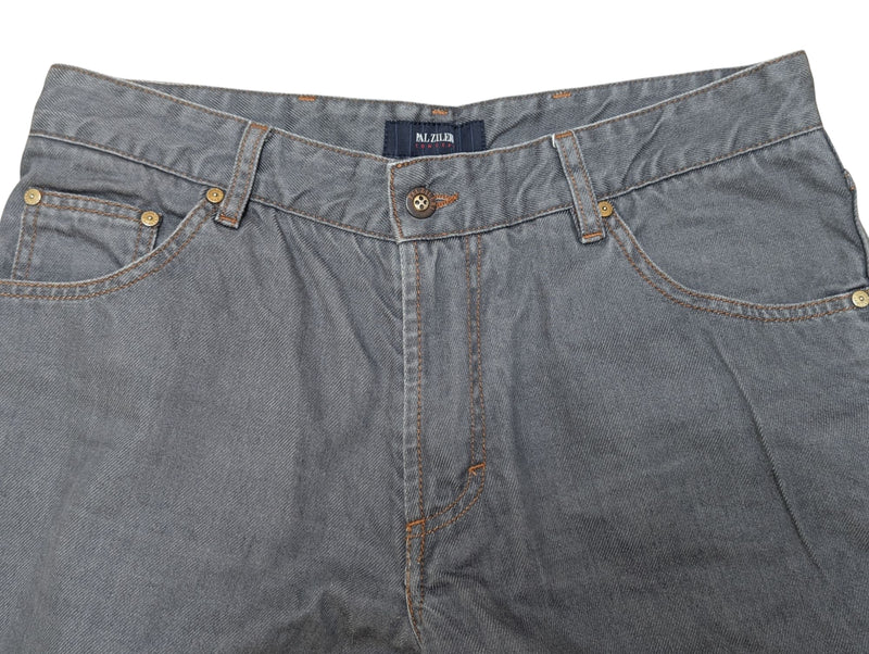Pal Zileri Jeans 34x35.5 Mid Grey 5 pocket Cotton denim