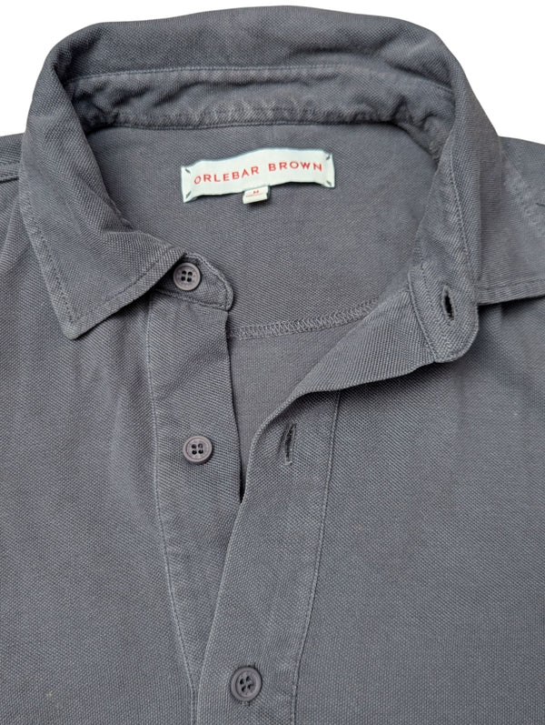 Orlebar Brown Sebastian Polo Shirt M Grey Cotton