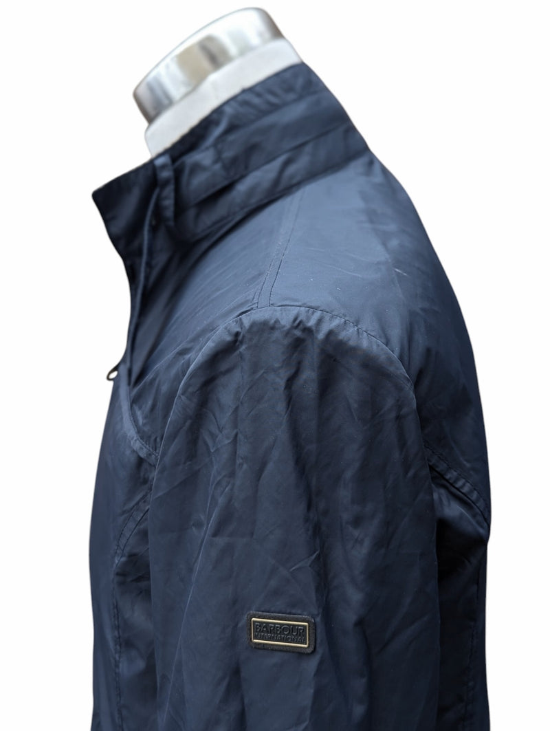 Barbour Jacket M Navy Blue Featherweight Windbreaker Polyamide