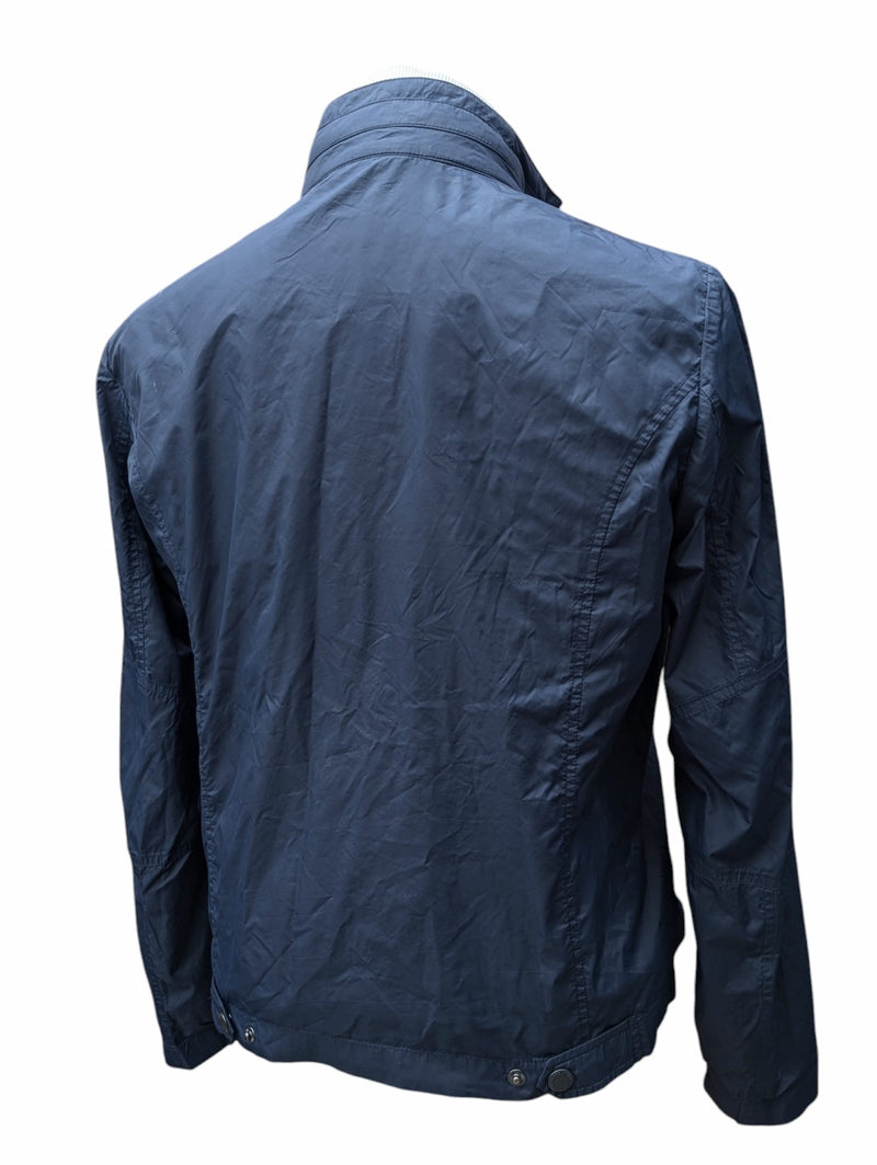 Barbour Jacket M Navy Blue Featherweight Windbreaker Polyamide