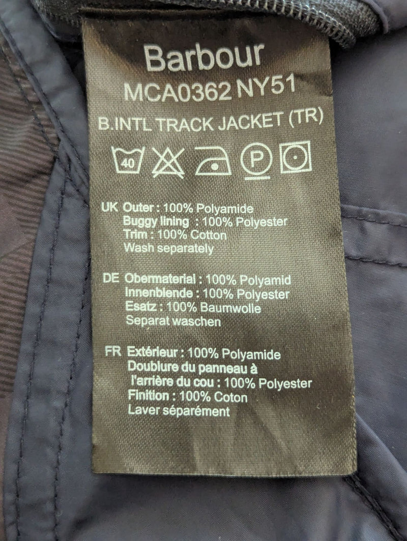 Barbour Jacket M Navy Blue Featherweight Windbreaker Polyamide