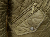 Barbour Jacket S/M Dark Olive Green Chelsea Padded Quilt Polyester