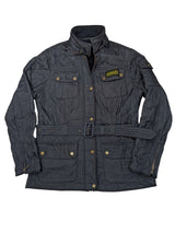 Barbour Ladies International Belted Jacket L/8 US Navy Polar Quilted Polyester