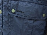 Barbour Jacket M Blue Renlow Quilt Cotton