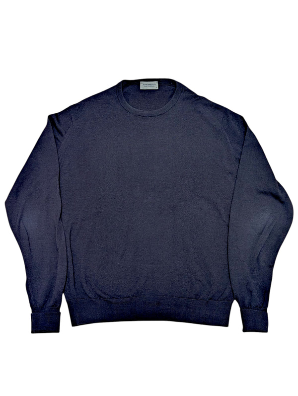 John Smedley Sweater M Navy Wool