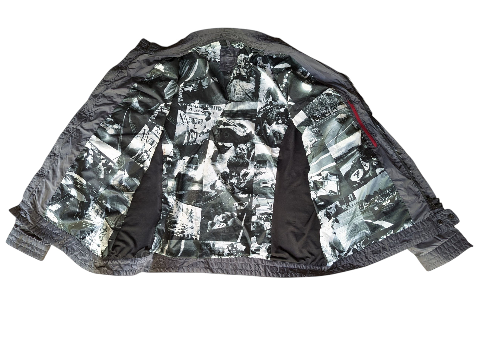 Hackett x Aston Martin Jacket XXXL Gunmetal Grey Nylon – eHABERDASHER