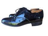 Barker Oxfords UK 7.5 Wide Black Patent Leather