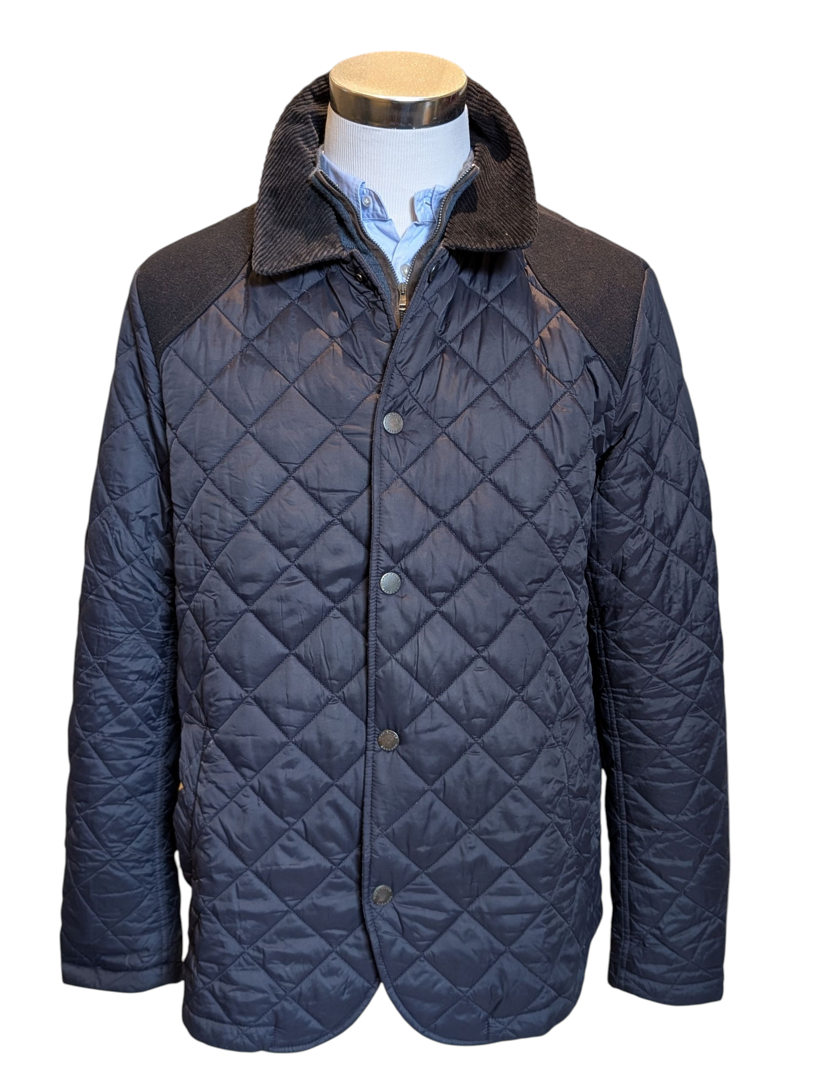 Barbour x Land Rover Defender Jacket M Mullbarton Midnight Quilted