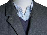 Dhobi England Coat M/40R Charcoal Pure Heavy Wool